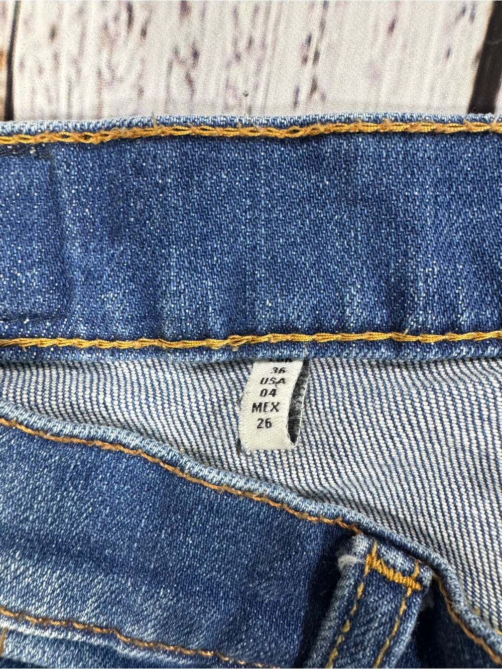 Zara Blue Distressed Boyfriend Jeans - Picture 4 of 8